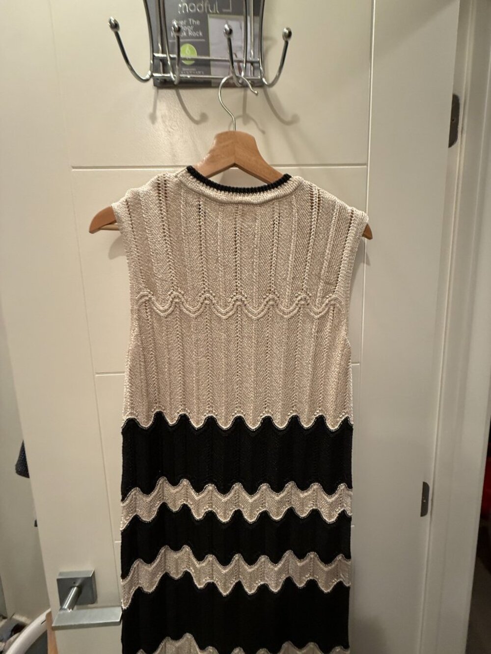 MANGO Women's Fringed Hem Midi Dress Size L - Picture 10 of 15